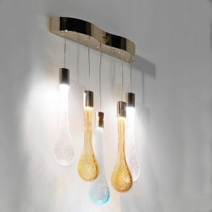 Murano glass applique, contemporary style