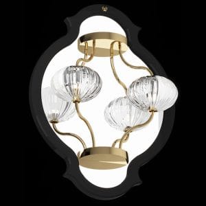 Murano glass applique, contemporary style