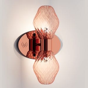 Murano glass applique, traditional style
