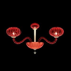 Murano glass applique, contemporary style
