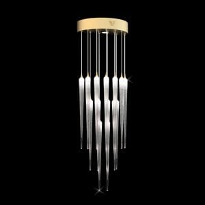 Murano glass luxury light cascade applique, modern exclusive style