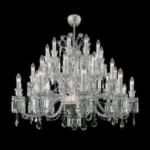 Totally crystal exclusive chandelier, great classic style