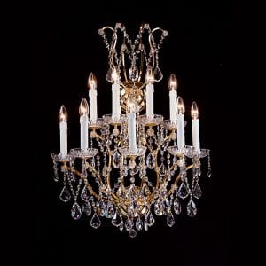 Crystal and metal applique, classic style