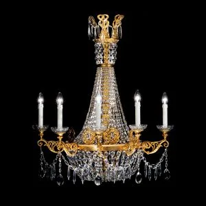 Metal fusion and crystal applique, unique classic style