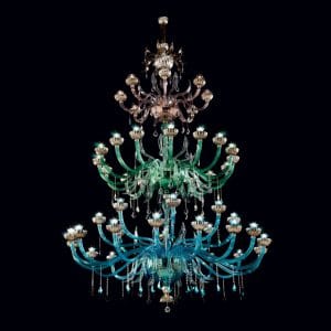 Murano glass and Swarovski Elements chandelier, magnificent contemporary style