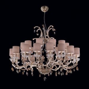 Murano glass and Swarovski Elements crystals chandelier, modern concept design