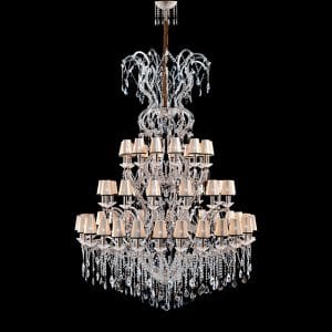 Masterpiece crystal and Murano glass chandelier, Maria Theresa classic style