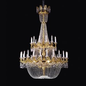 Metal fusion and crystal chandelier, unique classic style