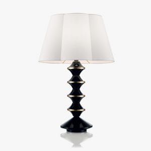 Murano glass and crystal table lamp, contemporary style