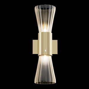 Metal and Murano glass applique, deco style