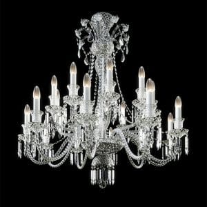 Totally crystal exclusive chandelier, great classic style