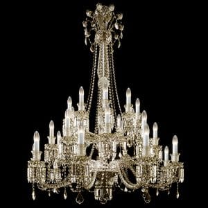 Totally crystal exclusive chandelier, great classic style