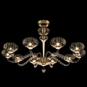 Murano glass chandelier, contemporary style