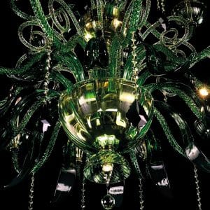 Murano glass and Swarovski Elements applique, magnificent contemporary style