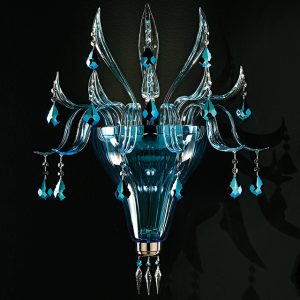 Murano glass and Swarovski Elements applique, magnificent contemporary style