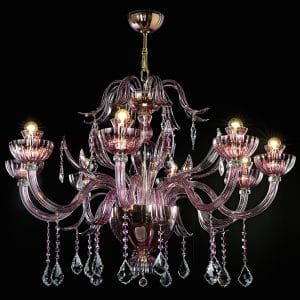Murano glass and Swarovski Elements applique, magnificent contemporary style