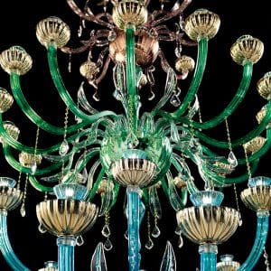 Murano glass and Swarovski Elements applique, magnificent contemporary style