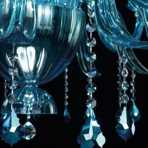 Murano glass and Swarovski Elements applique, magnificent contemporary style