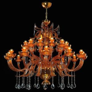 Murano glass and Swarovski Elements applique, magnificent contemporary style