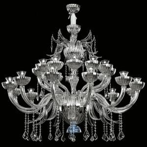 Murano glass and Swarovski Elements applique, magnificent contemporary style