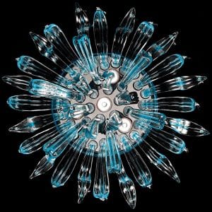 Murano glass and Swarovski Elements applique, magnificent contemporary style