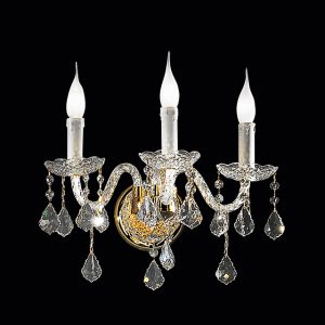Murano glass and crystal applique, classic style