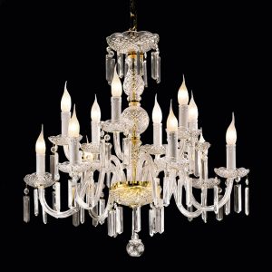 Murano glass and crystal applique, classic style