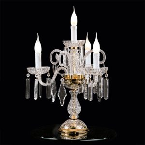 Murano glass and crystal applique, classic style