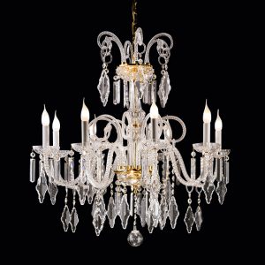 Murano glass and crystal applique, classic style