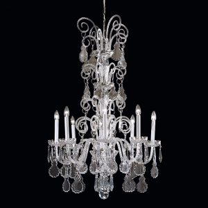 Murano glass and crystal applique, classic style