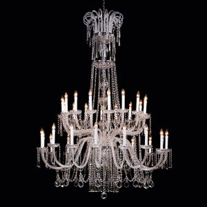 Murano glass and crystal applique, classic style