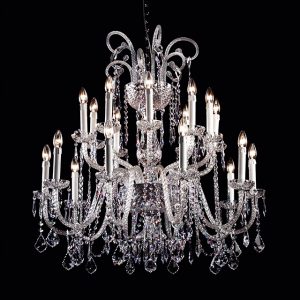 Murano glass and crystal applique, classic style