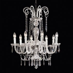 Murano glass and crystal applique, classic style