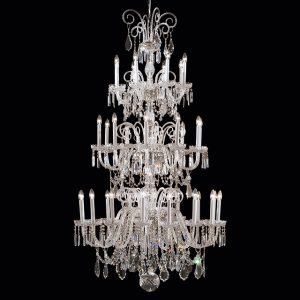 Murano glass and crystal applique, classic style