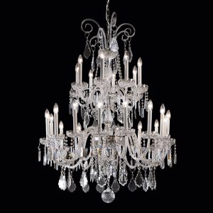 Murano glass and crystal applique, classic style