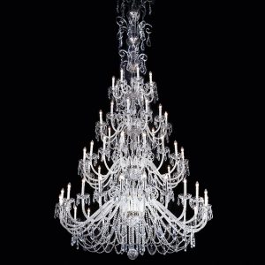 Murano glass and crystal applique, classic style