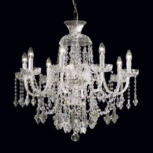 Murano glass and crystal applique, classic style