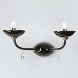 Murano and chrome applique, contemporary style